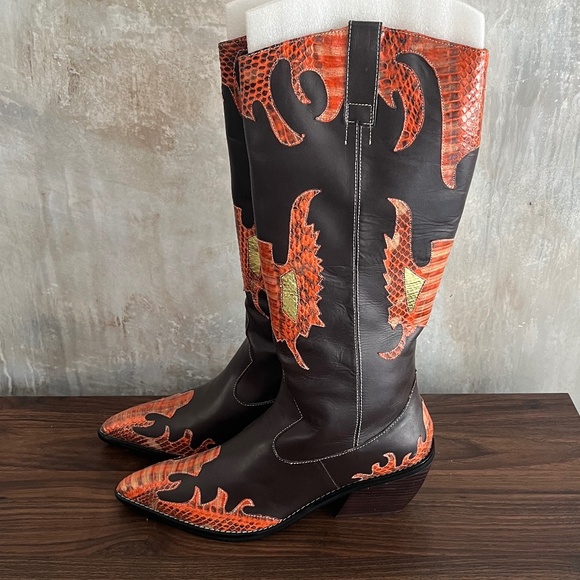 Vintage 90s Martinez Valero Boots - 9.5 - Picture 2 of 13